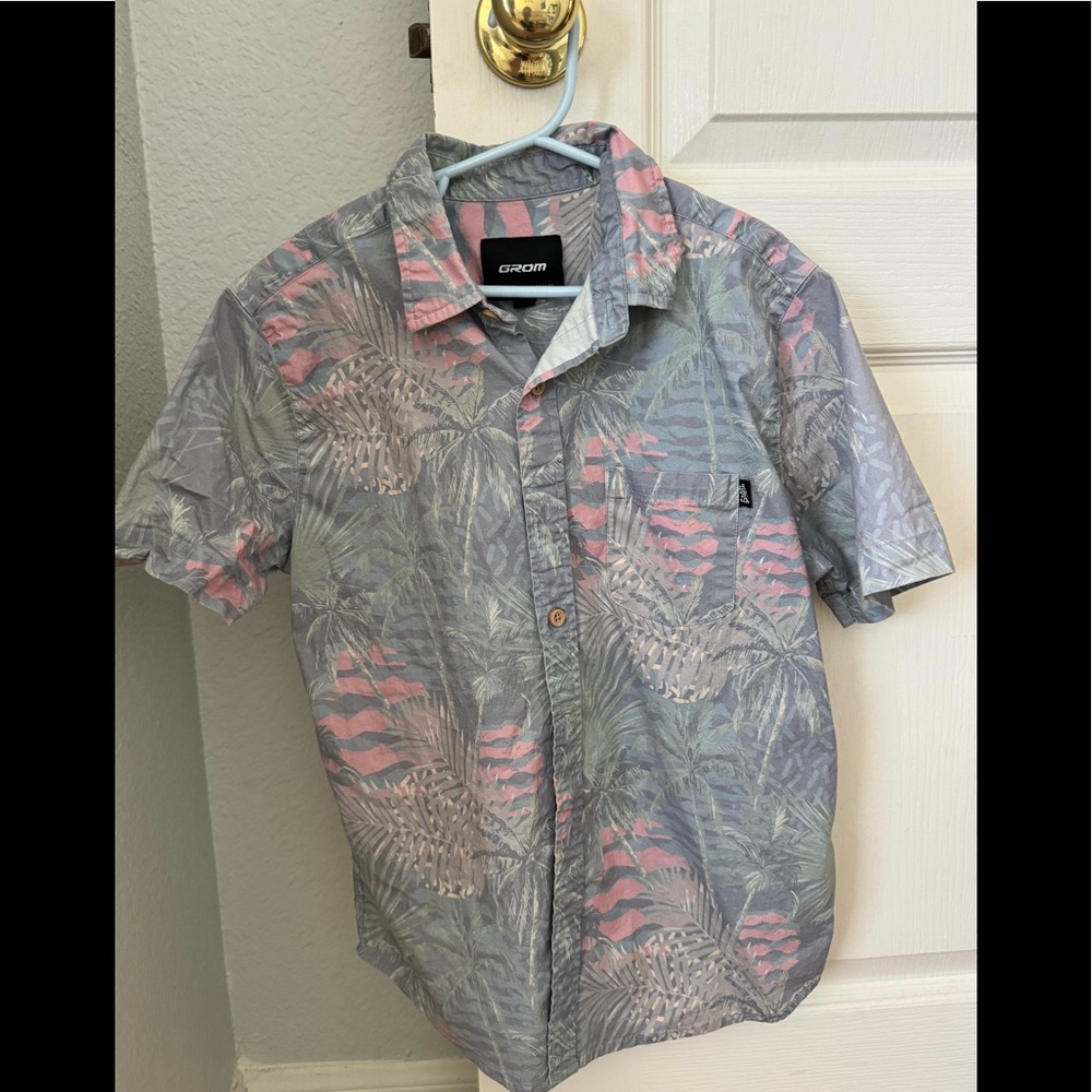 Grom button down shirt, youth M